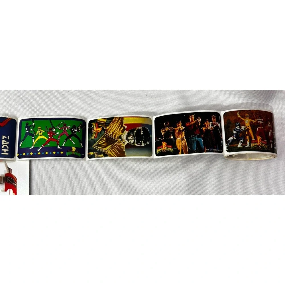 LOT 50+ Merlin Collections Mighty Morphin Power Rangers TRADING STICKER/ROLL